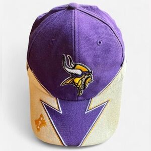 Vintage Vikings Reebok Purple and Cream Hat